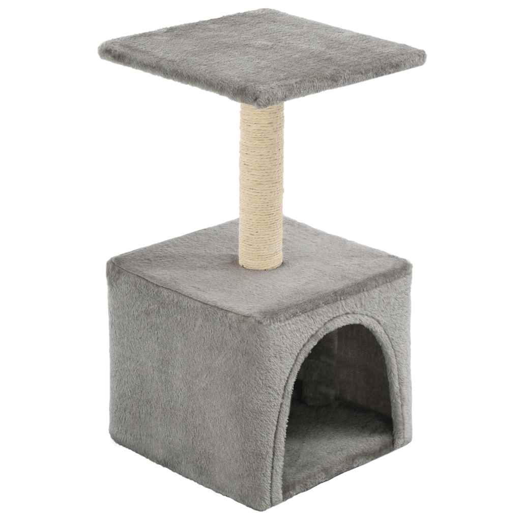 170537 vidaXL Cat Tree with Sisal Scratching Post 55 cm Grey