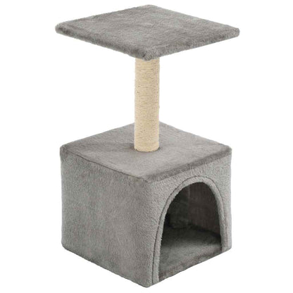 170537 vidaXL Cat Tree with Sisal Scratching Post 55 cm Grey