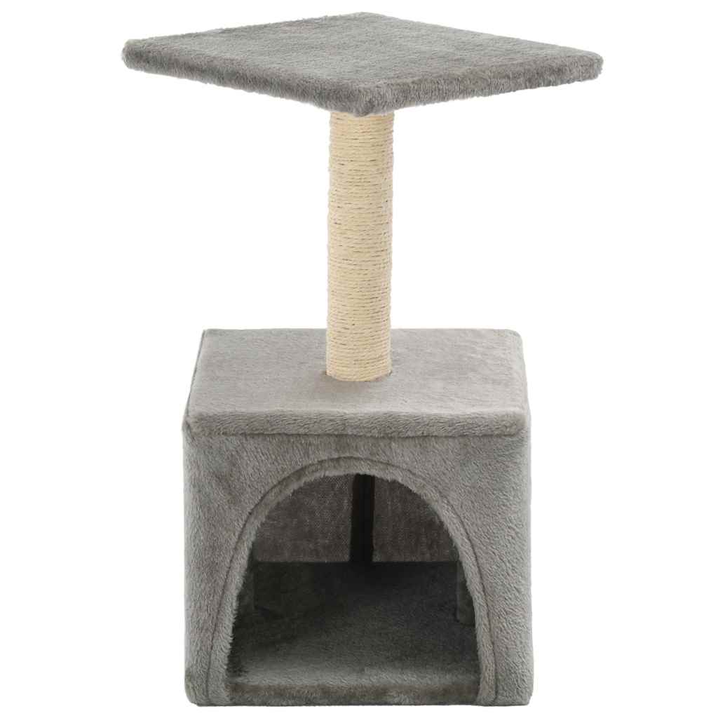 170537 vidaXL Cat Tree with Sisal Scratching Post 55 cm Grey
