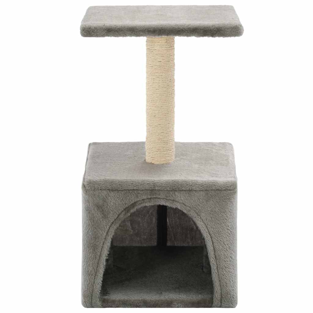 170537 vidaXL Cat Tree with Sisal Scratching Post 55 cm Grey
