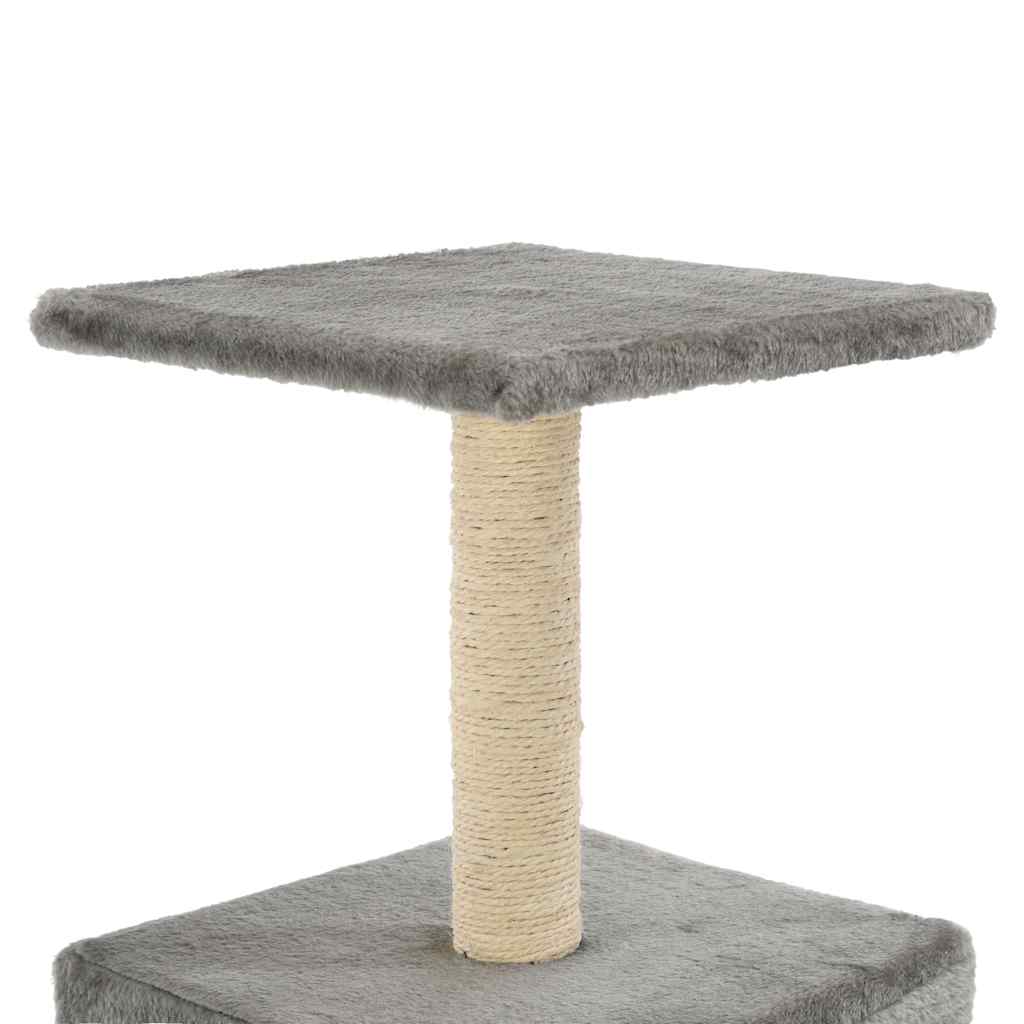170537 vidaXL Cat Tree with Sisal Scratching Post 55 cm Grey
