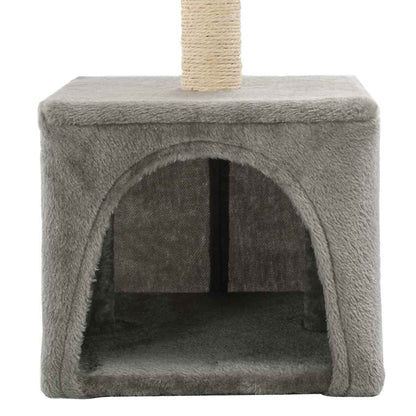 170537 vidaXL Cat Tree with Sisal Scratching Post 55 cm Grey