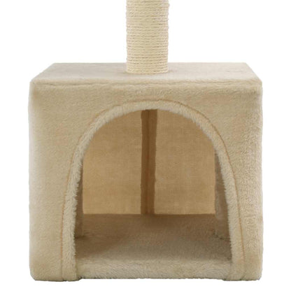 Cat Tree with Sisal Scratching Post 55 cm Beige