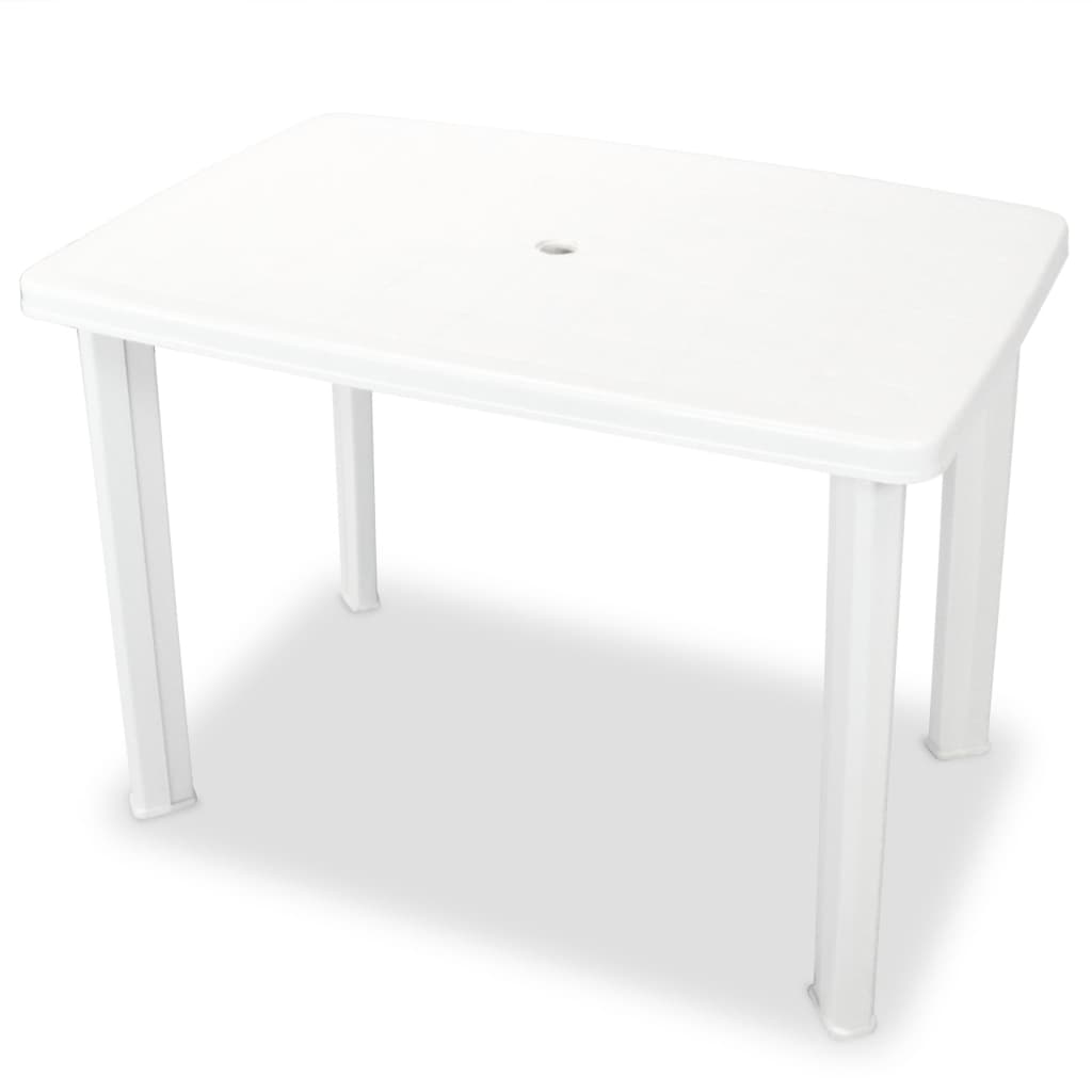 Outdoor Table And Chair | White | Plastic | Medium | Foldable