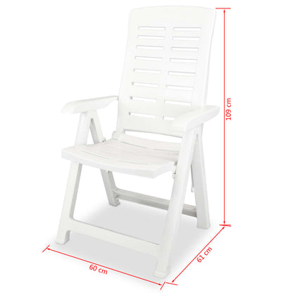 Outdoor Table And Chair | White | Plastic | Medium | Foldable