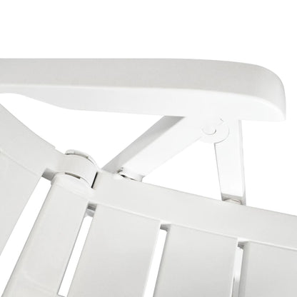 Outdoor Table And Chair | White | Plastic | Medium | Foldable