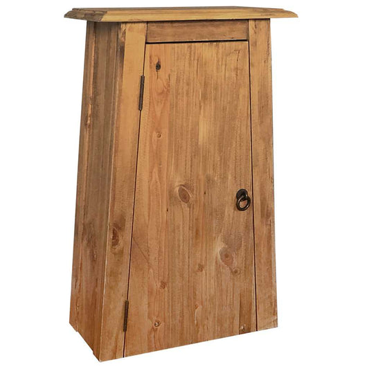 Wall Cabinet | Brown | Solid pinewood | 42x23x70 cm | Wall Cabinet
