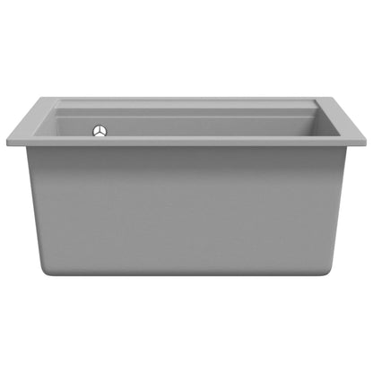 Granite Kitchen Sink Single Basin Grey