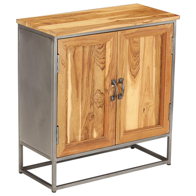 Sideboard Recycled Teak and Steel 25.6"x11.8"x27.6"