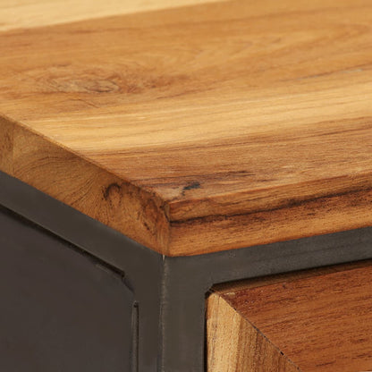 vidaXL Sideboard Brown and Grey Recycled Teak and Steel Medium Sideboard