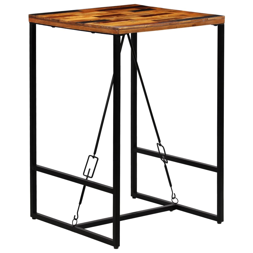 Bar Table Solid Reclaimed Wood 70x70x106 cm