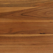 Dining Table Solid Acacia Wood and Steel 75x75x76 cm