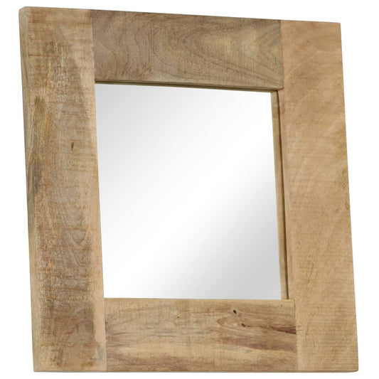 Mirror Solid Mango Wood 50x50 cm