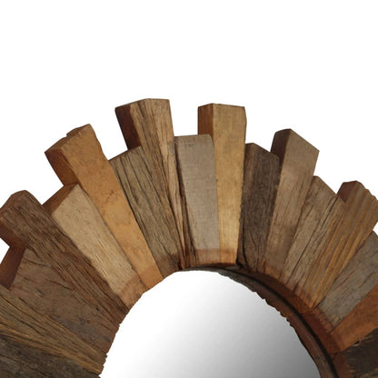 Wall Mirror Solid Reclaimed Wood 70 cm