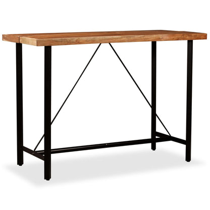 Bar Set 7 Pieces Solid Acacia and Reclaimed Wood