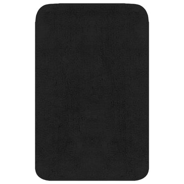 Bathroom Mat Set 3 Pieces Fabric Anthracite