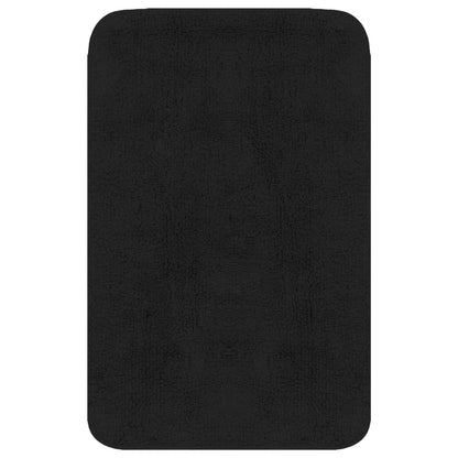 Bathroom Mat Set 3 Pieces Fabric Anthracite