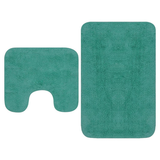 Bath Mat Set | Turquoise | 100% Cotton | 63 x 93 cm | Bath Mat Set