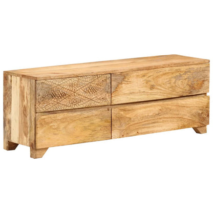 TV Cabinet Solid Mango Wood 110x30x40 cm