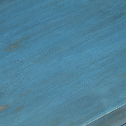 Bedside Table Solid Mango Wood 40x30x50 cm Blue