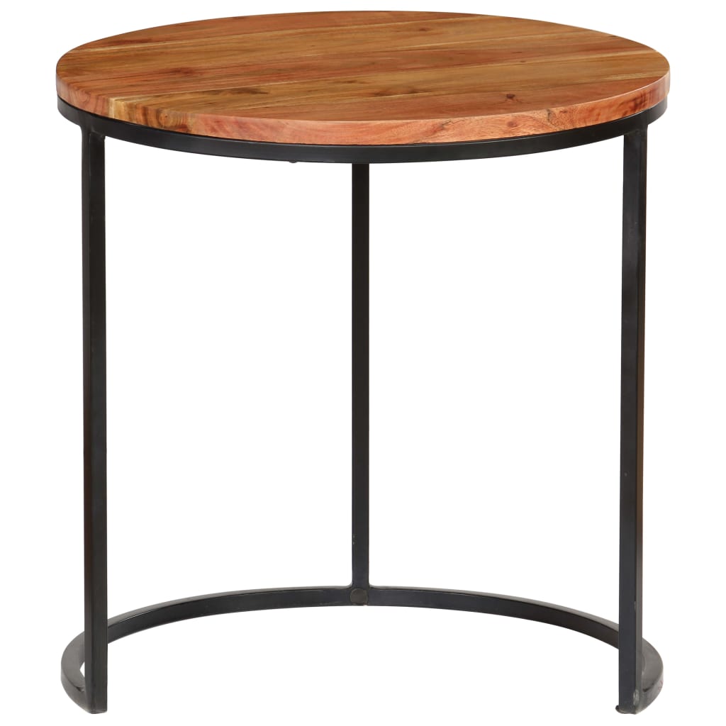Coffee Table Set 3 Pieces Solid Acacia Wood