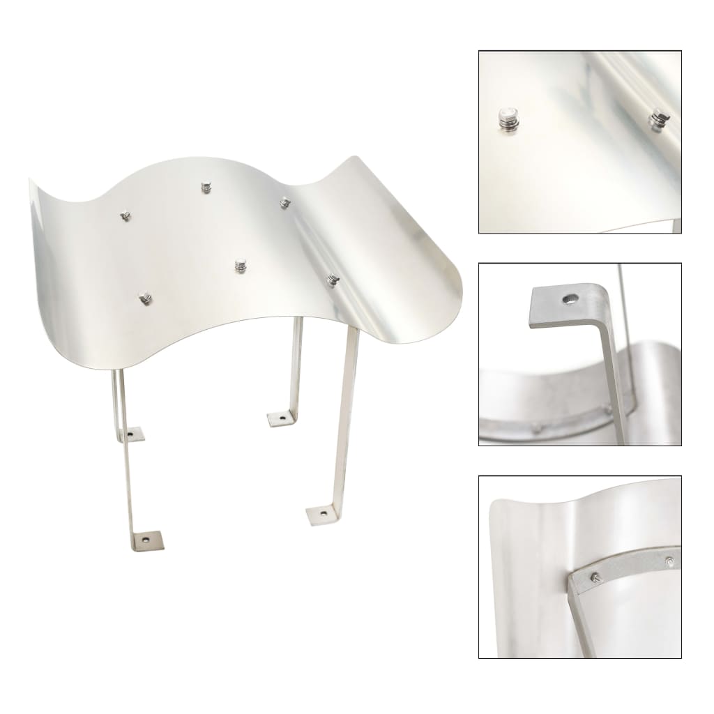 Chimney Cowl Stainless Steel 60 x 80 x 39 cm