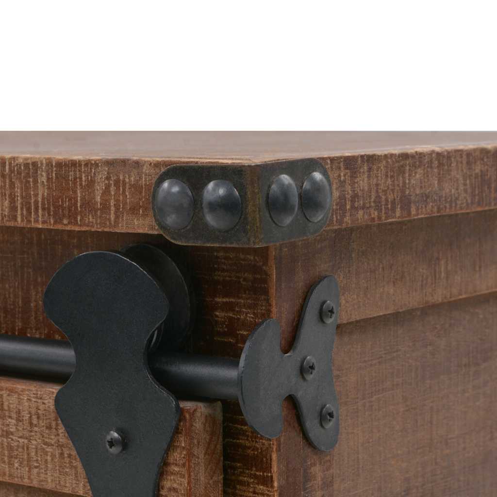 Storage Cabinet | Brown | Solid fir wood, MDF, steel | 64x33.5x75 cm