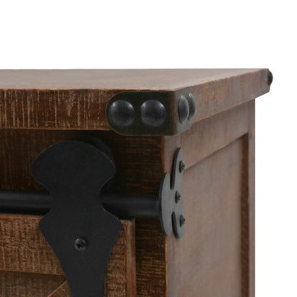 Storage Cabinet | Brown | Solid fir wood, MDF, steel | 64x33.5x75 cm