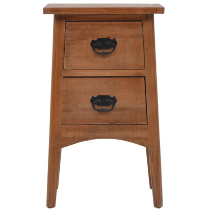 Bedside Cabinet | Brown | Solid Fir Wood | 40x29x68cm | Storage