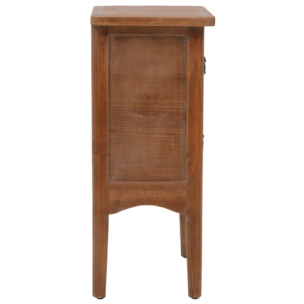 Bedside Cabinet | Brown | Solid Fir Wood | 40x29x68cm | Storage