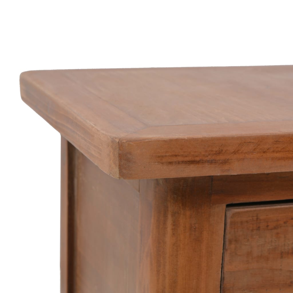 Bedside Cabinet | Brown | Solid Fir Wood | 40x29x68cm | Storage