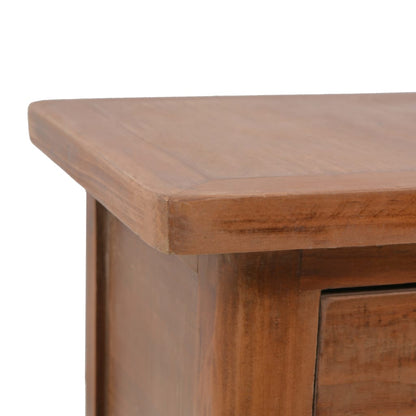 Bedside Cabinet | Brown | Solid Fir Wood | 40x29x68cm | Storage