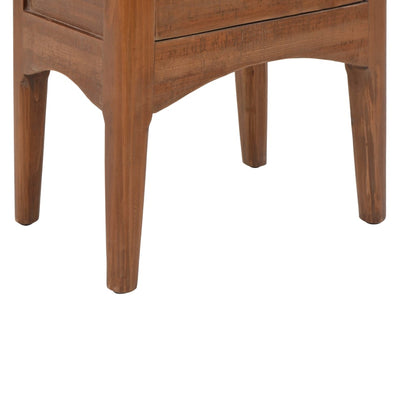 Bedside Cabinet | Brown | Solid Fir Wood | 40x29x68cm | Storage