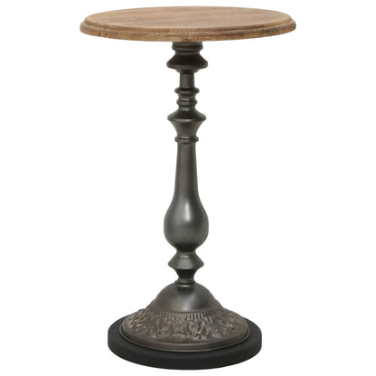 End Table | Brown | Solid fir wood and steel | Small |  Simplistic