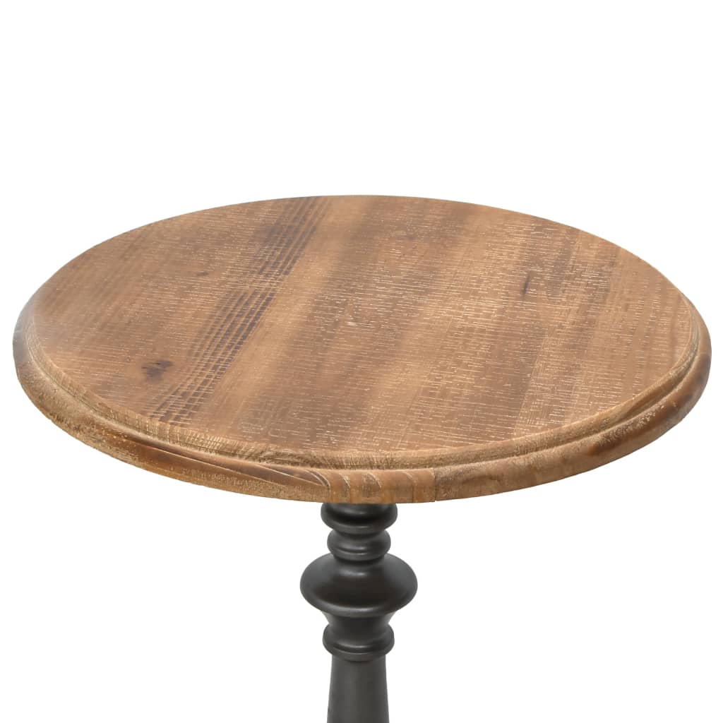 End Table | Brown | Solid fir wood and steel | Small |  Simplistic
