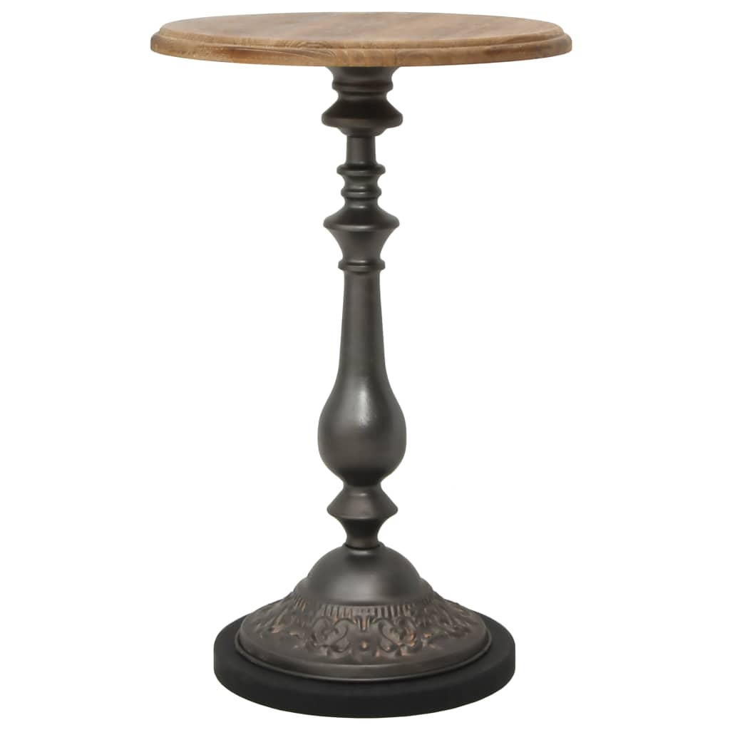 End Table | Brown | Solid fir wood and steel | Small |  Simplistic