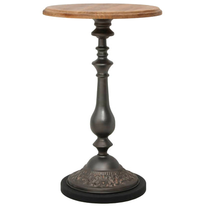 End Table | Brown | Solid fir wood and steel | Small |  Simplistic