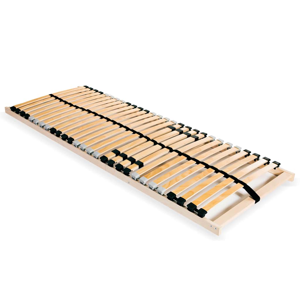 Bed Slatted Base | Natural Beechwood | Solid beechwood frame, birch slats