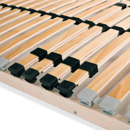 Bed Slatted Base | Natural wood | Beech wood frame, birch slats