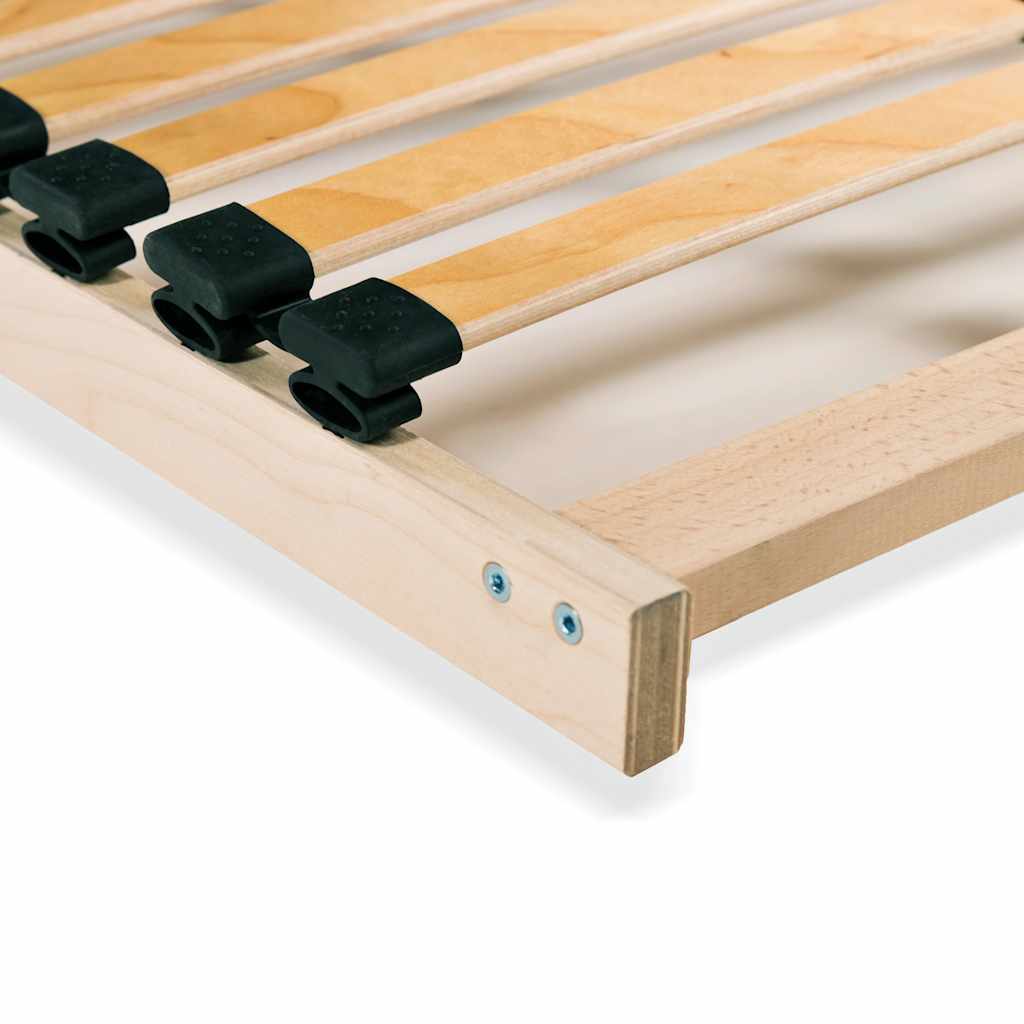 Bed Slatted Base | Natural beech/ birch | Solid beechwood, birch slats