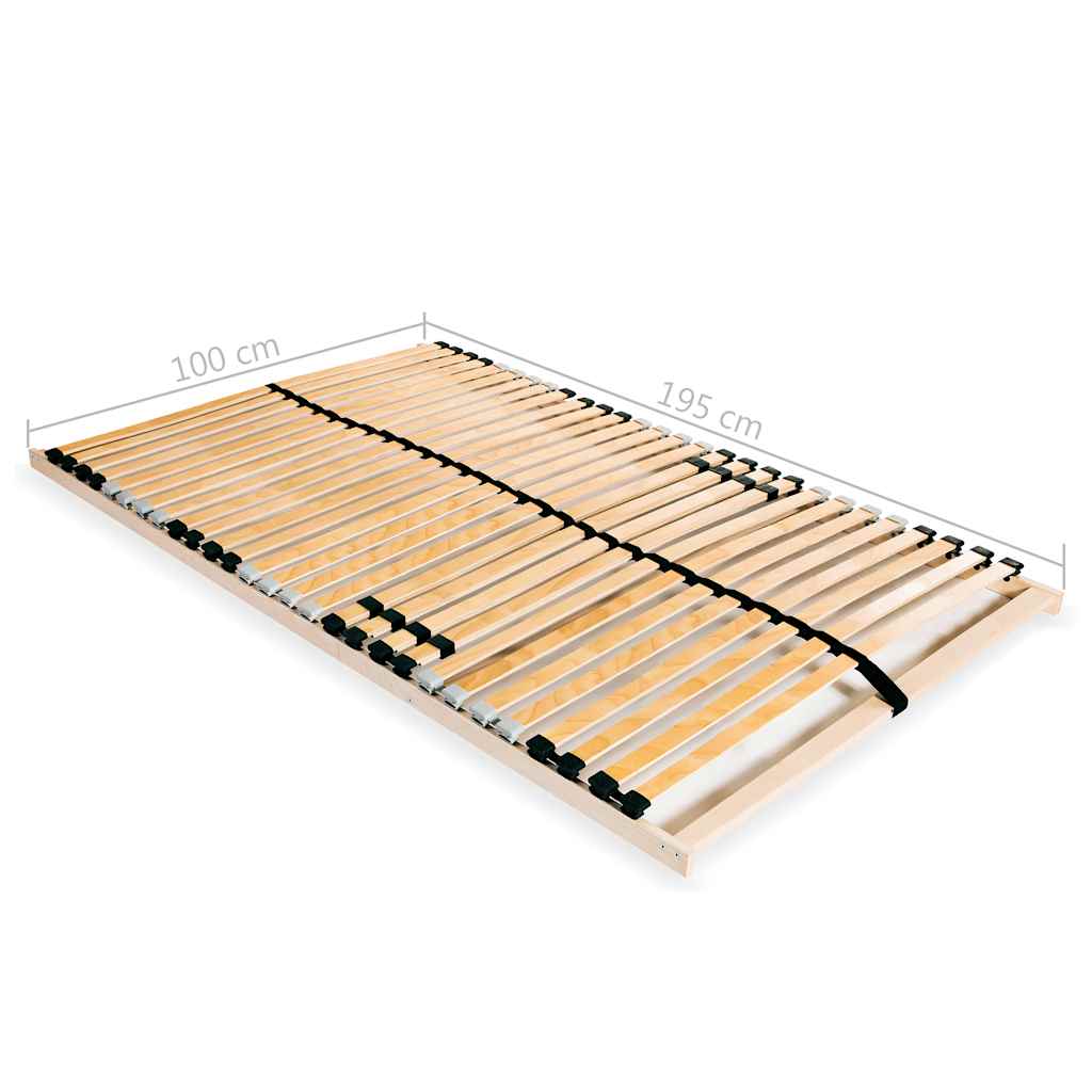 Bed Slatted Base | Natural beech/ birch | Solid beechwood, birch slats