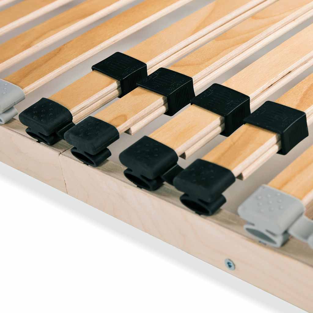 Slatted Bed Base with 28 Slats 7 Zones 140x200 cm