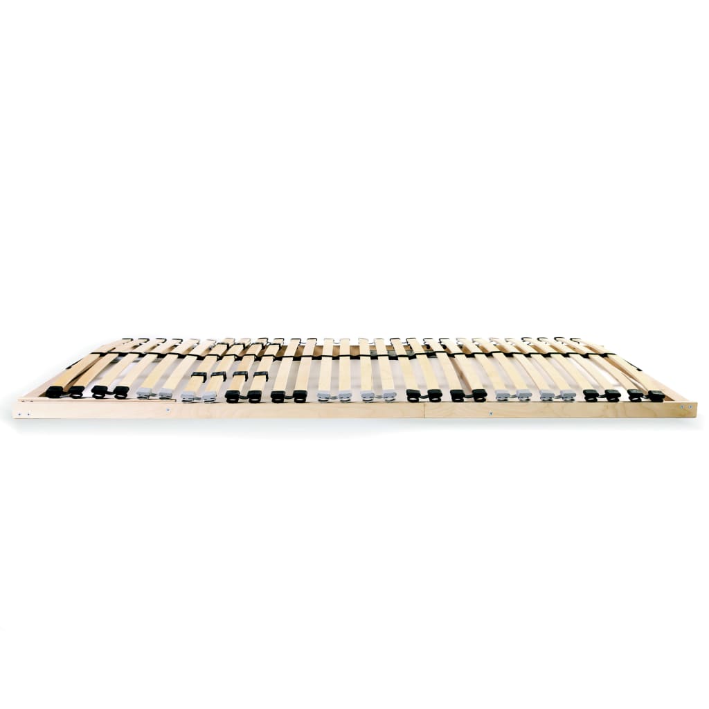 Slatted Bed Base without Mattress with 28 Slats 7 Zones 100x200 cm