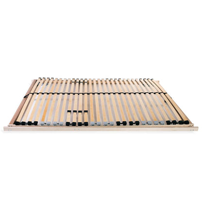 Slatted Bed Base without Mattress with 28 Slats 7 Zones 140x200 cm