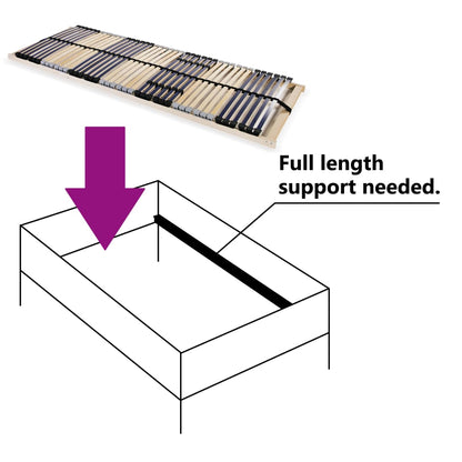 Bed Base | Beechwood, Birch | Solid beechwood frame, Birch slats
