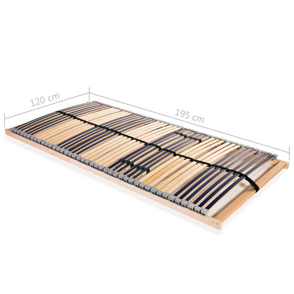 Bed Base | Natural Beechwood | Beechwood frame, birch slats | 120x200 cm