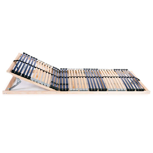 Slatted Bed Base without Mattress with 42 Slats 7 Zones 70x200 cm
