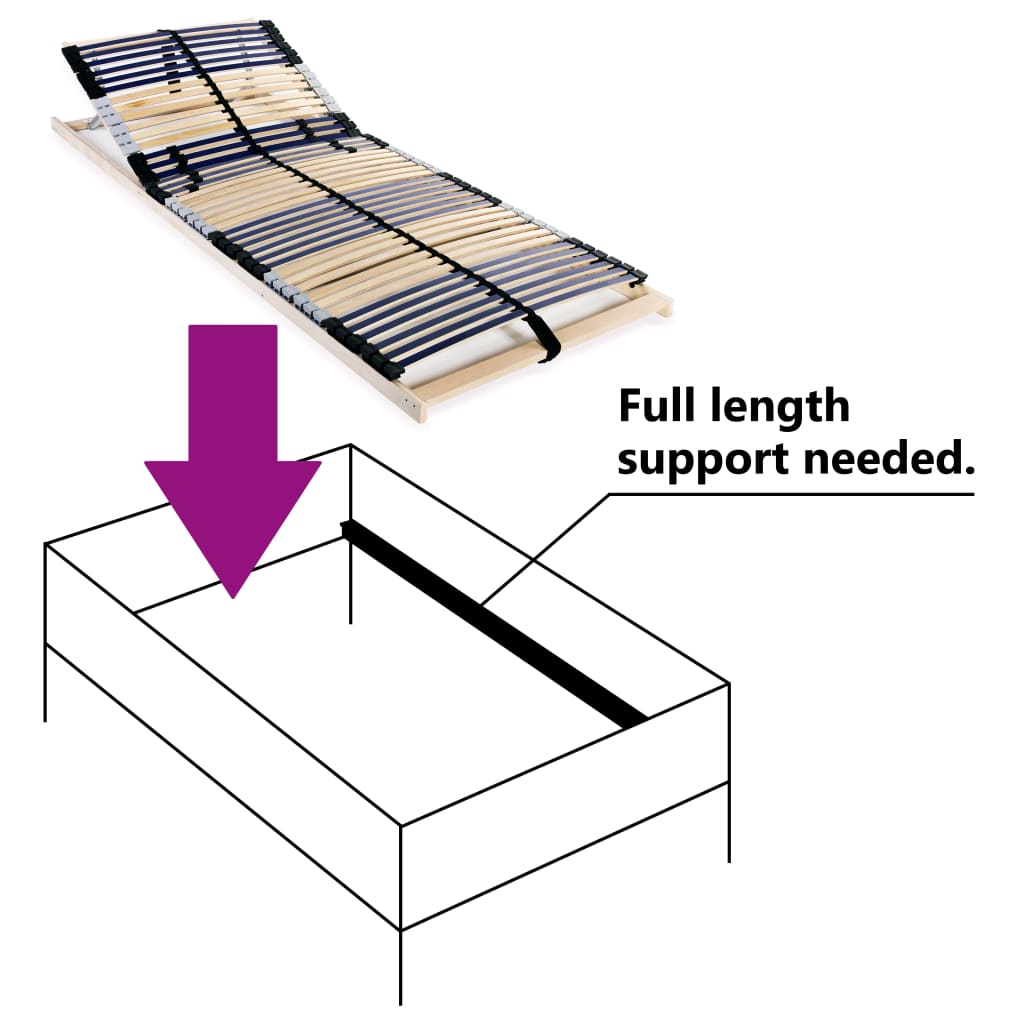 Bed Base | Beechwood | Solid beechwood frame | Single