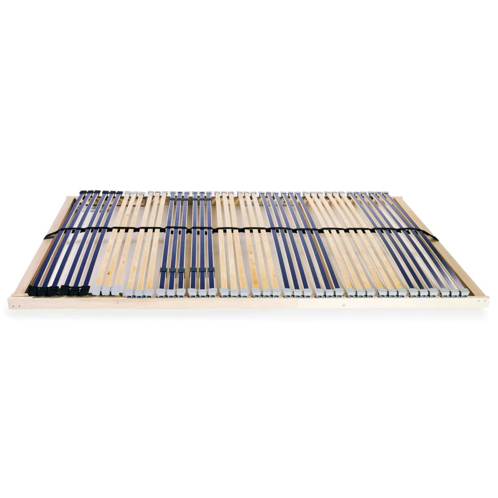 Slatted Bed Base without Mattress with 42 Slats 7 Zones 140x200 cm