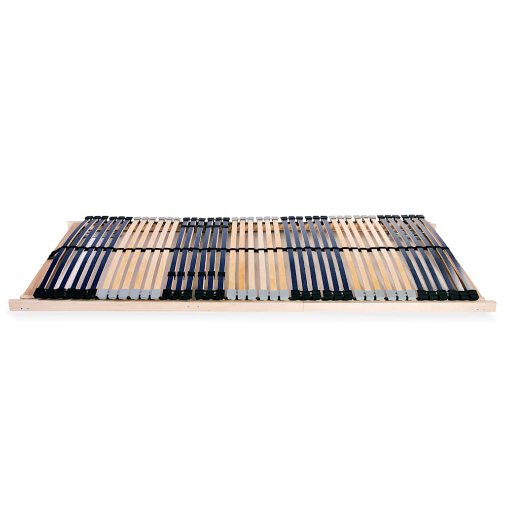 Slatted Bed Base without Mattress with 42 Slats 7 Zones 70x200 cm